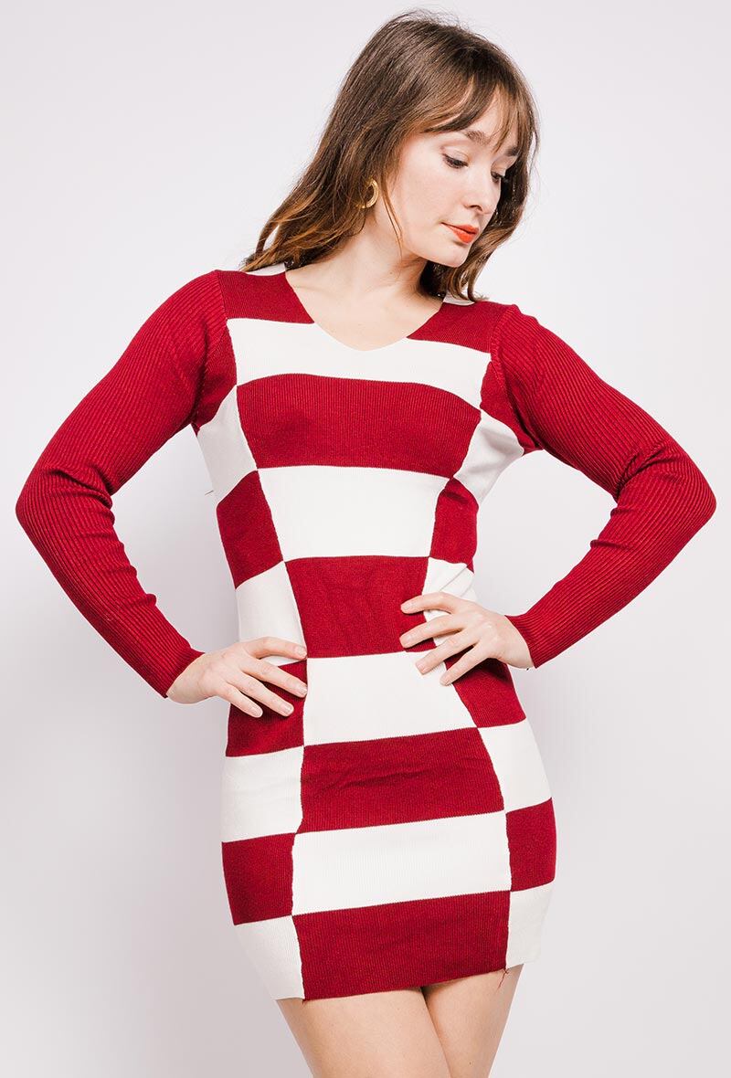Wholesaler Soleil Star - Checkered tunic