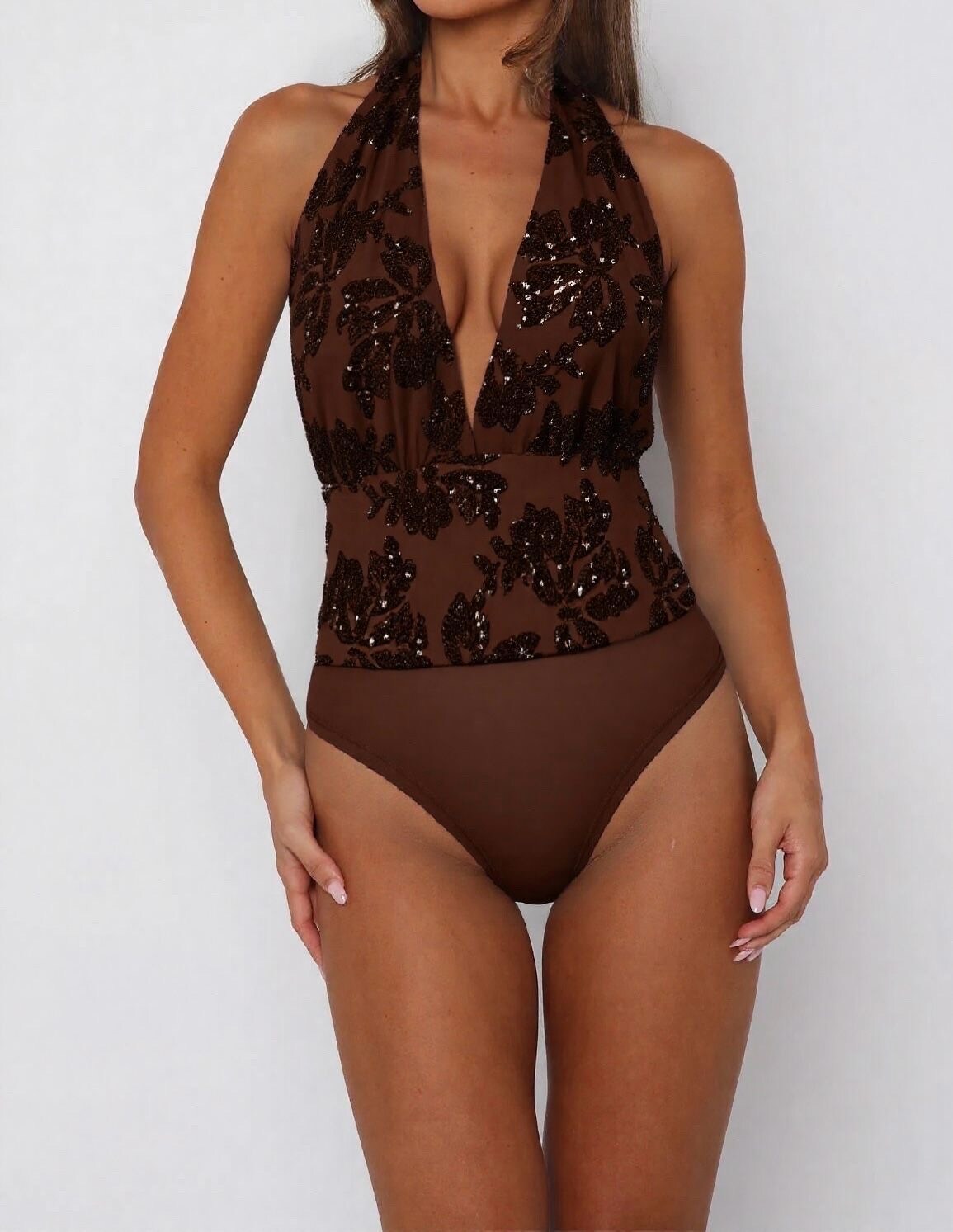 Wholesaler Soy & Co - Sequined mesh bodysuit
