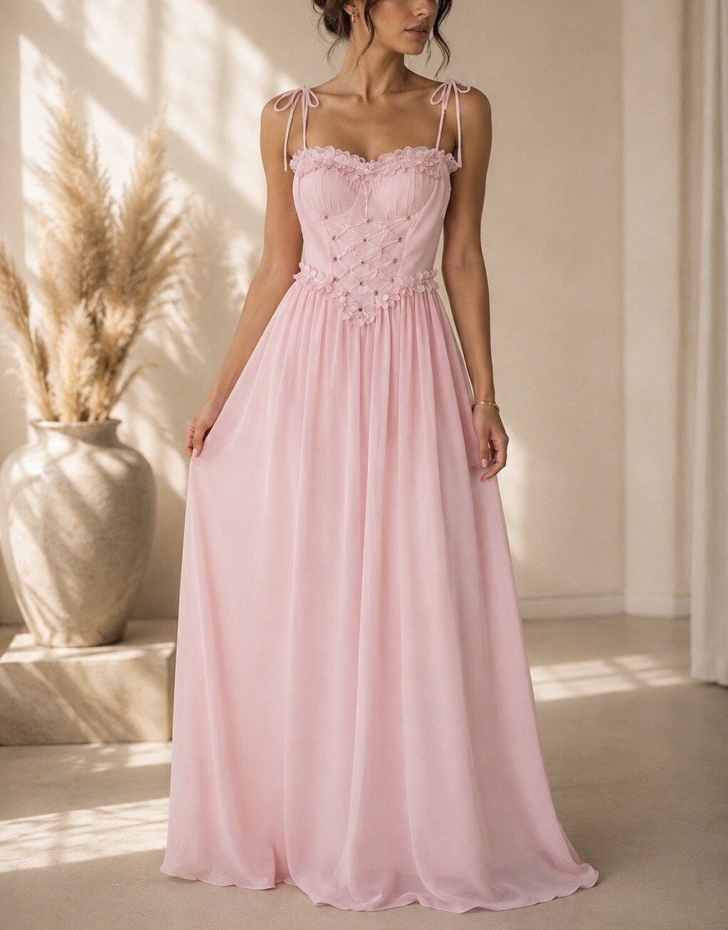 Wholesaler Soy & Co - Romantic bohemian long dress