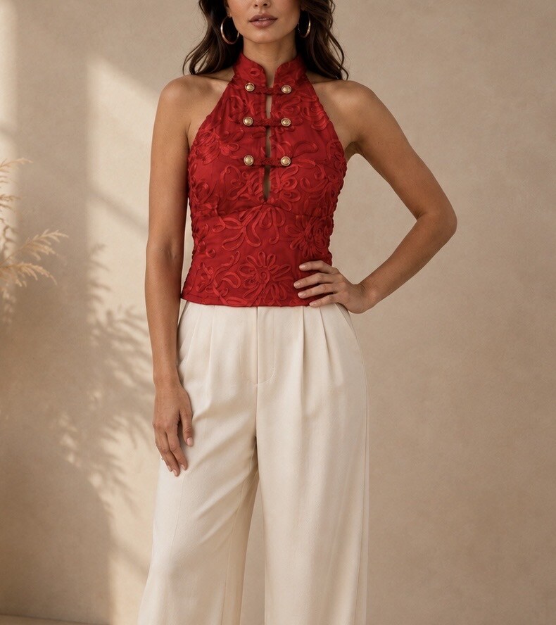 Mayorista Soy & Co - Top bordado