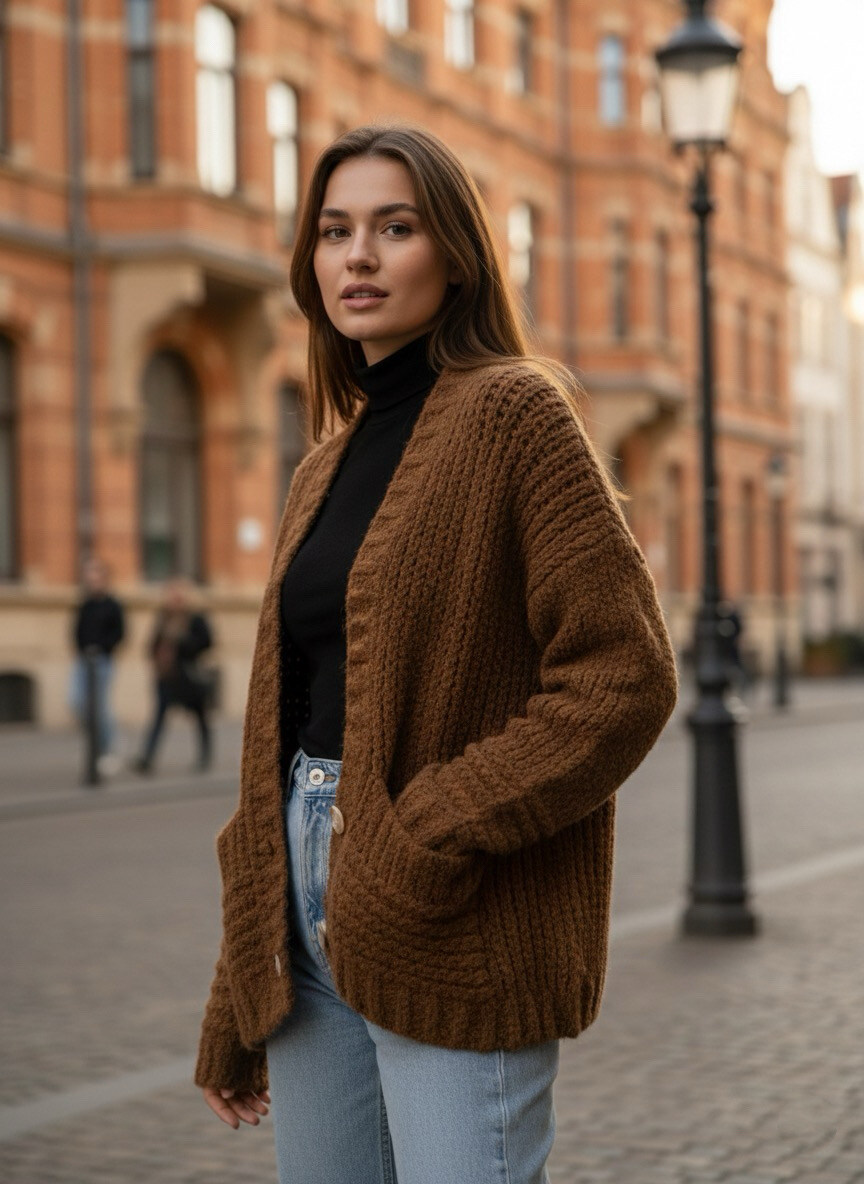 Grossiste STELLA - Gilet en maille oversized