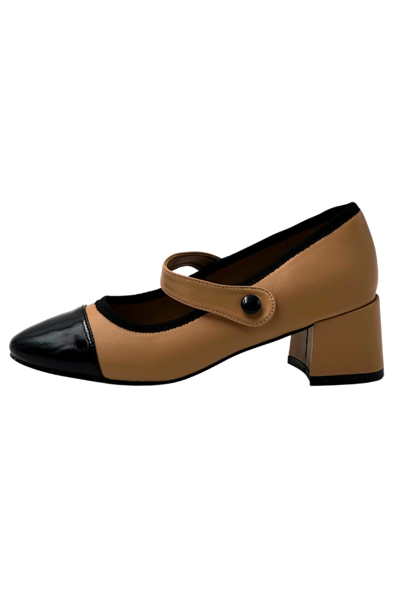 Lroey Reoly Chaussures Mary Jane Talon Carré Femme - Pumps Bout Carré Boucle Plateforme 32-48