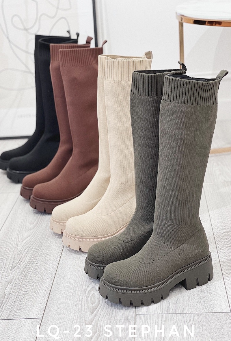 Grossiste Stephan Paris - Botte chaussette haute