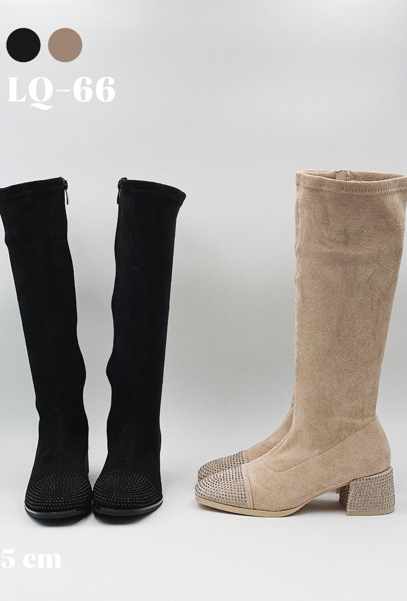 Grossiste Stephan Paris - Boots suédine strass