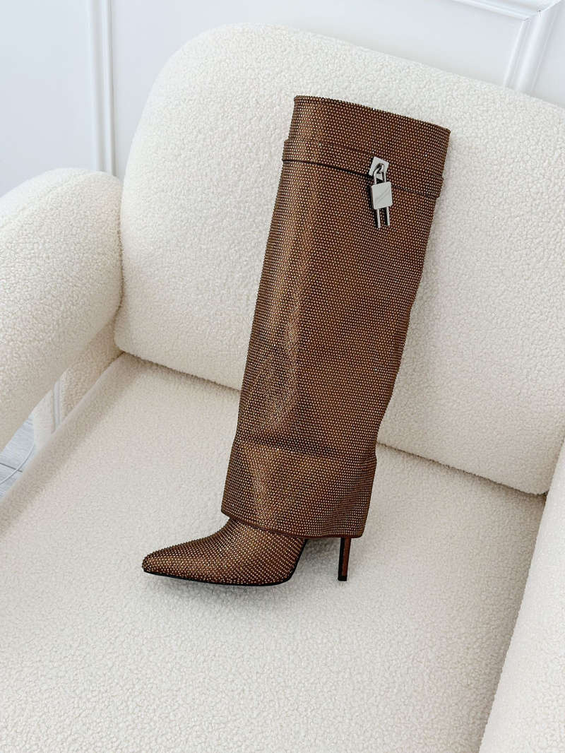 Grossiste Stephan Paris - Bottes Chic à Détail Métallique