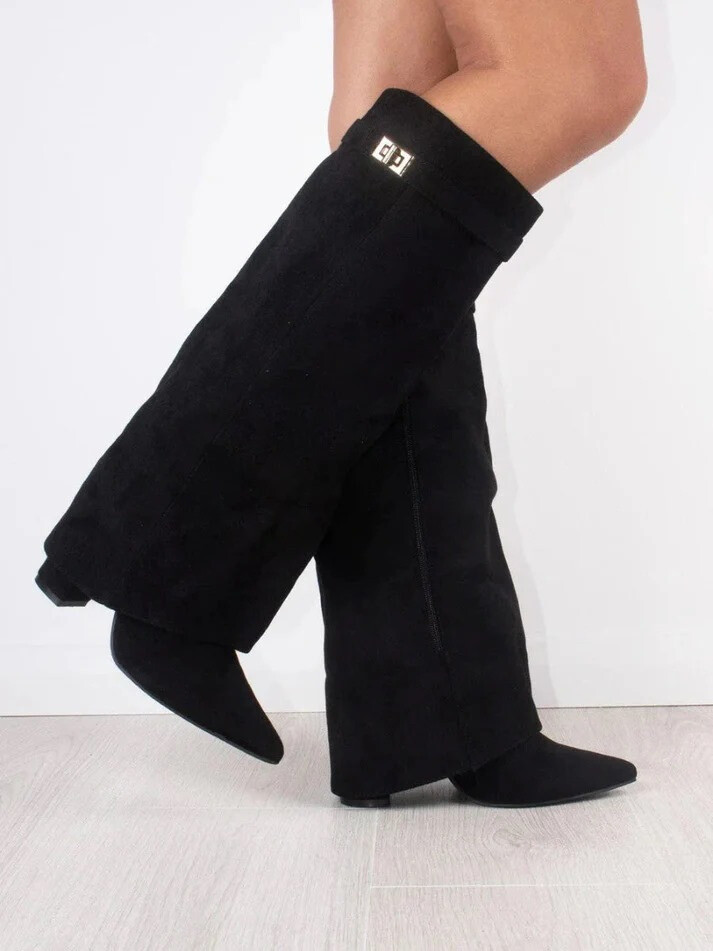 Großhändler Stephan Paris - Trendige Stiefel mit weichem Kunstlederhosen-Effekt