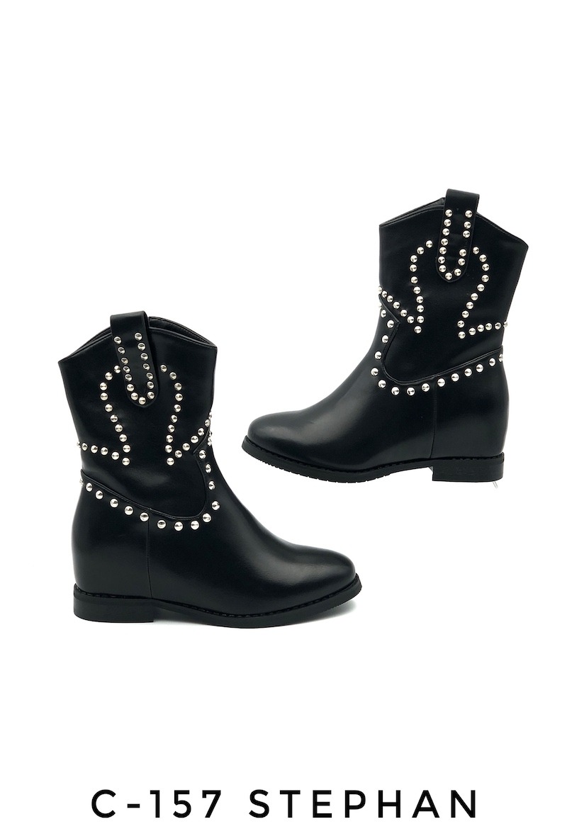 Großhändler Stephan Paris - Stiefelette mit Keilabsatz innen
