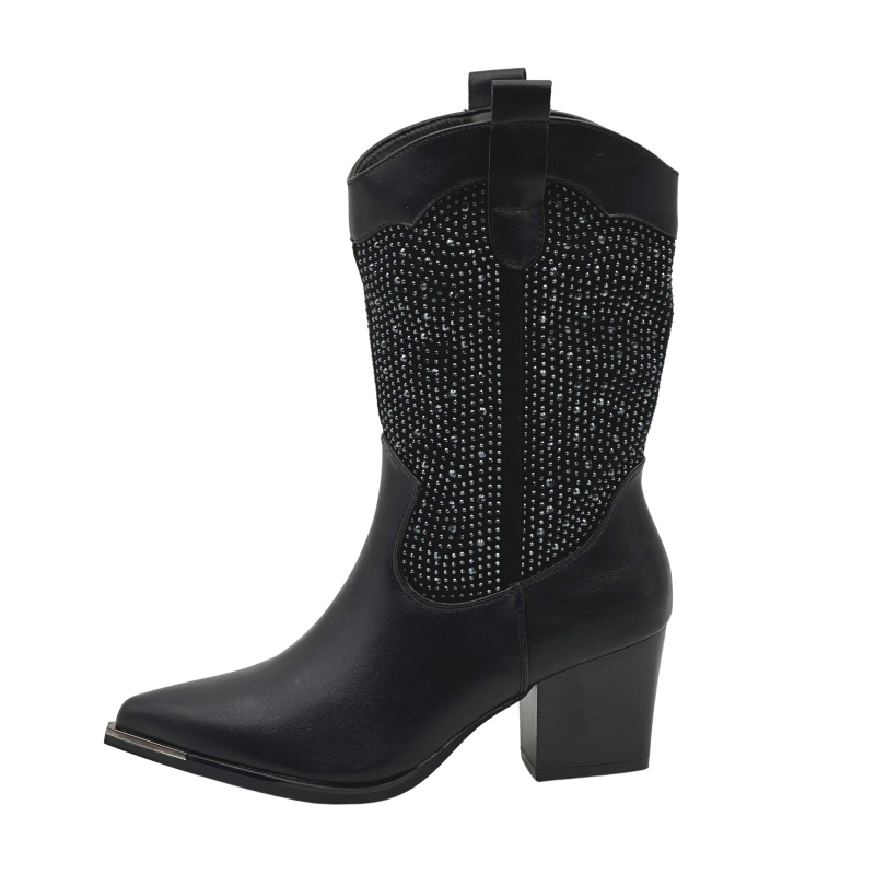 Großhändler Stephan Paris - Cowboystiefel mit Strasssteinen