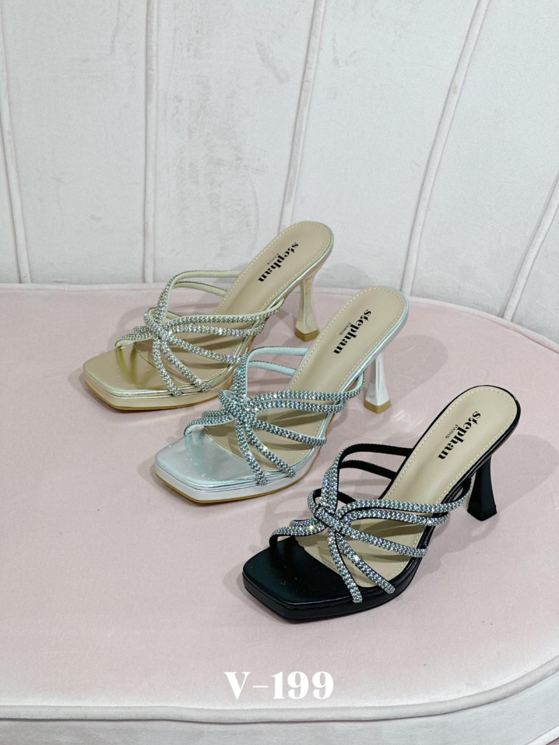 Grossiste Stephan Paris - Sandales à talons brillants