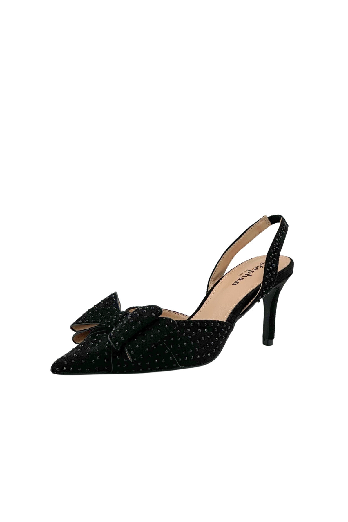 Grossiste Stephan Paris - Slingbacks élégants avec nœud strassé