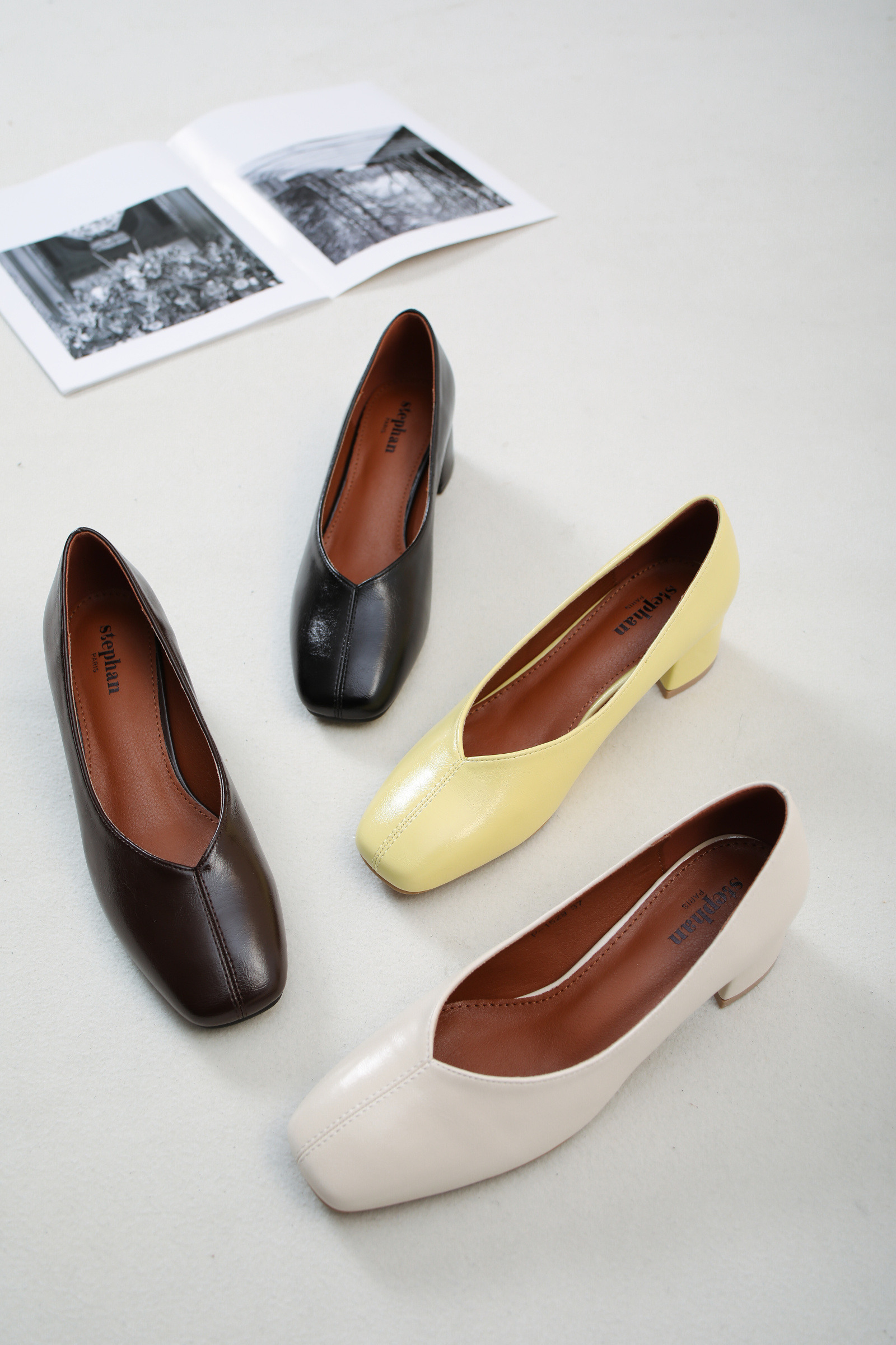 Mayorista Stephan Paris - Zapato de salón clásico con tacón bajo
