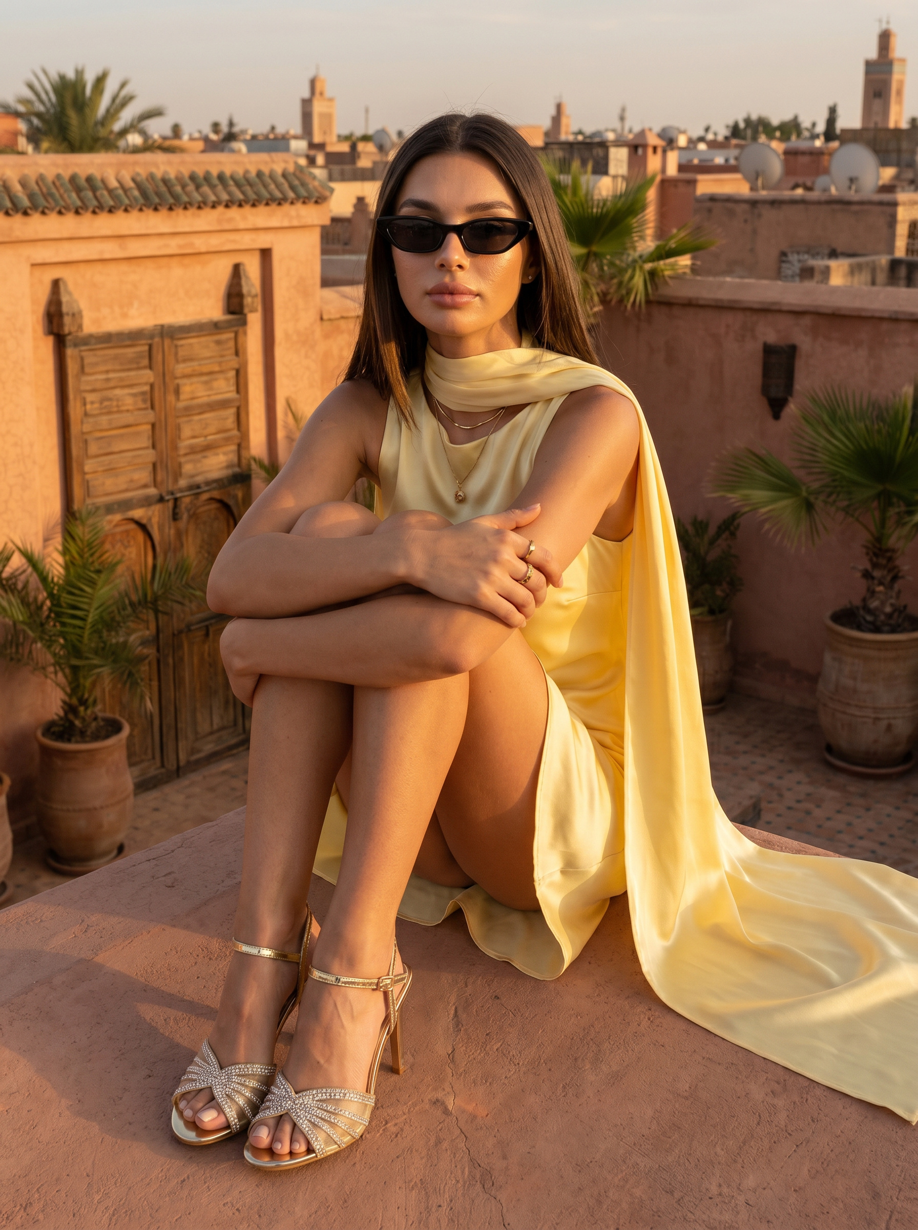 Mayorista Stephan Paris - Sandalias de tacón con tiras cruzadas