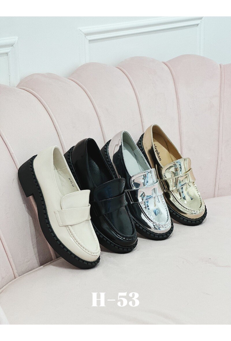 Grossiste Stephan Paris - Mocassins métallisé / vernis