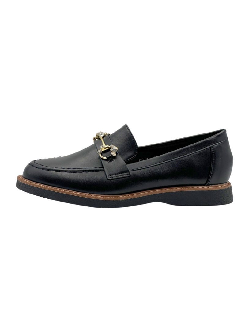 Grossiste Stephan Paris - Mocassins à boucle en cristaux