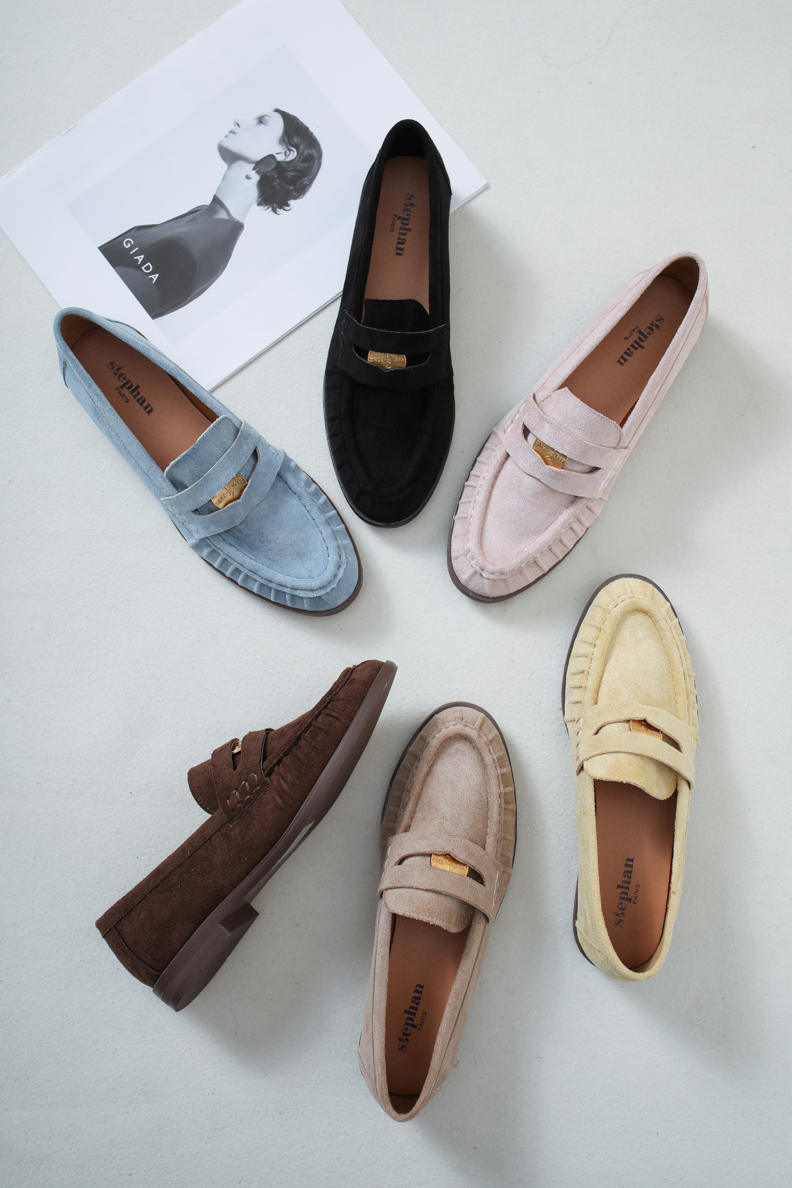 Wholesaler Stephan Paris - Classic faux suede loafers