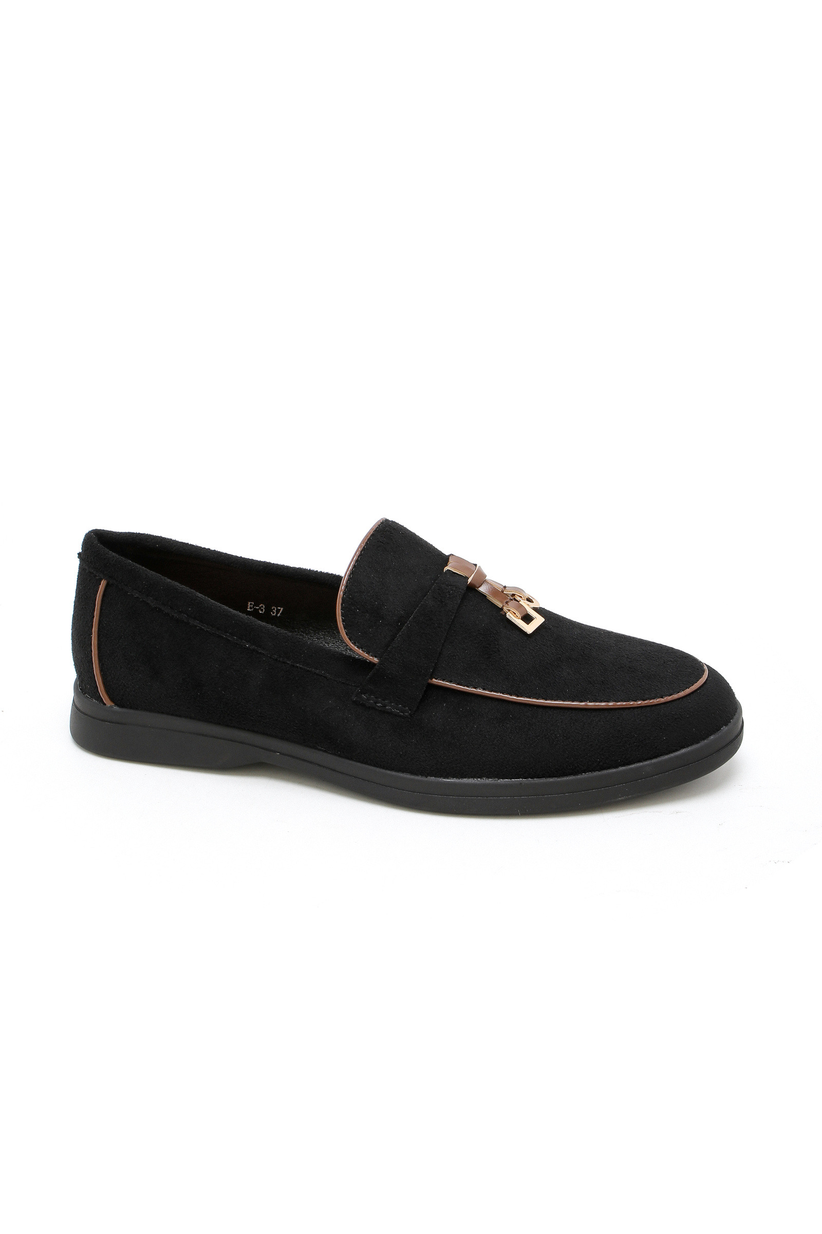 Grossiste Stephan Paris - Mocassins effet daim à détail métallique