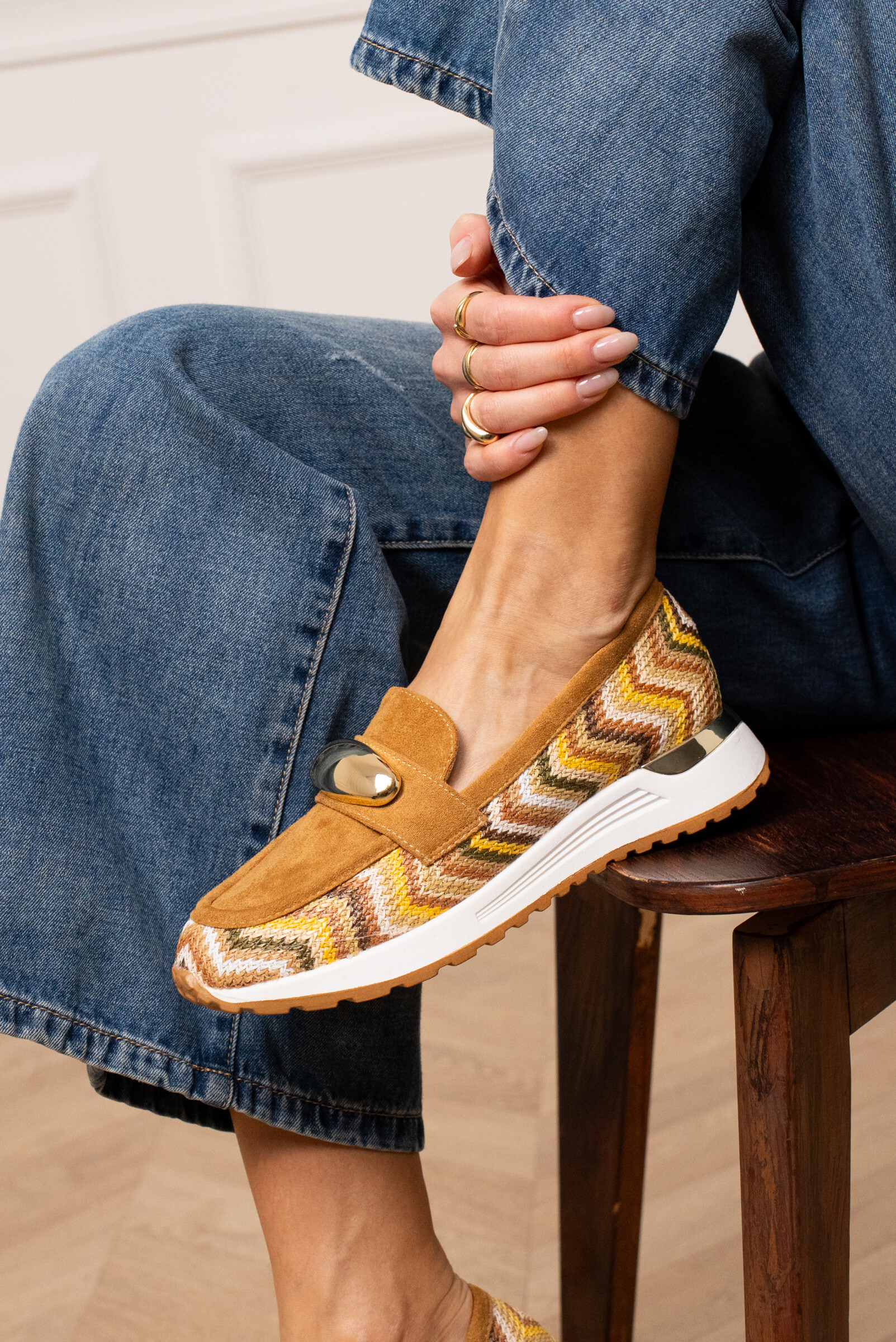 Mayorista Stephan Paris - Mocasines de moda en textiles de suedina