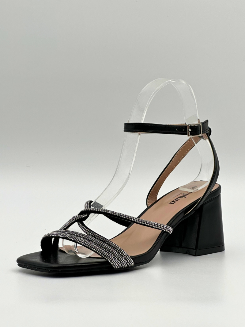 Grossiste Stephan Paris - Mules à bride pailletées