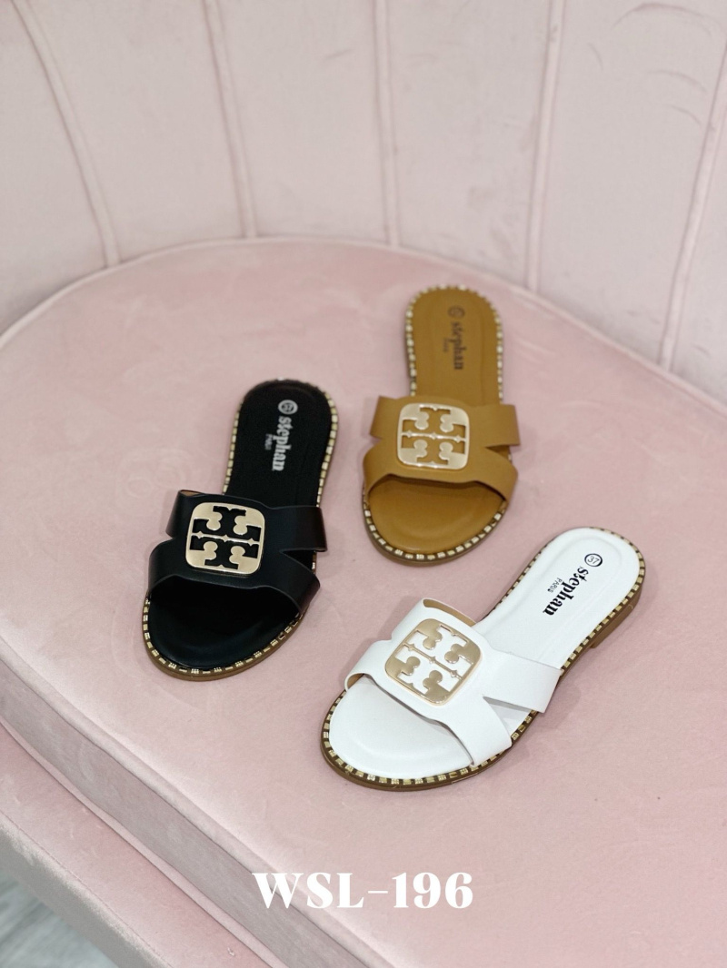 Grossiste Stephan Paris - Mules plates avec boucle dorée