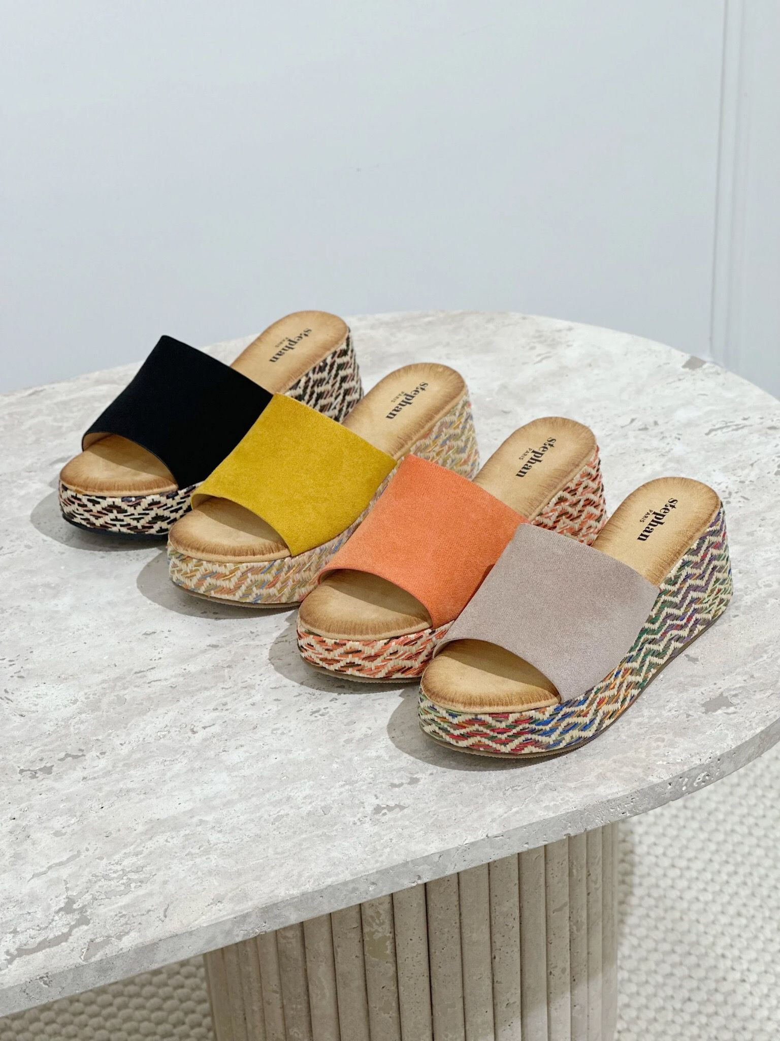 Grossiste Stephan Paris - Mules compensées