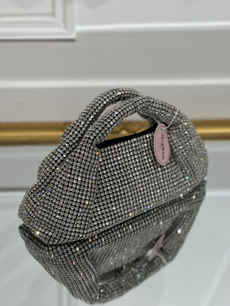 Wholesaler Stephan Paris - Elegant mini bag with sequin and stone embellishment
