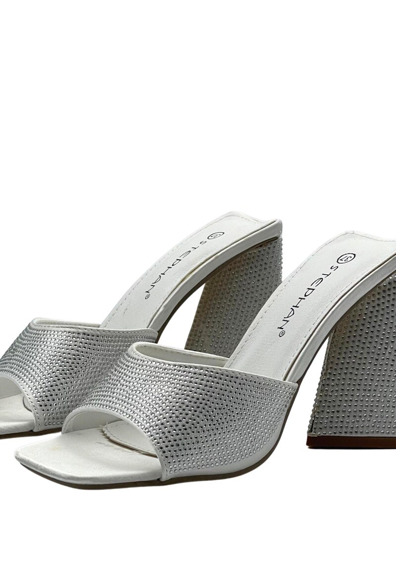 Mayorista Stephan Paris - Sandalia con puntera cuadrada y strass