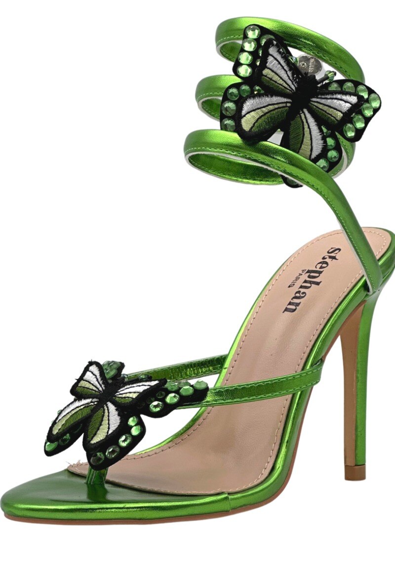 Wholesaler Stephan Paris - Butterfly pumps decorated with rhinestones