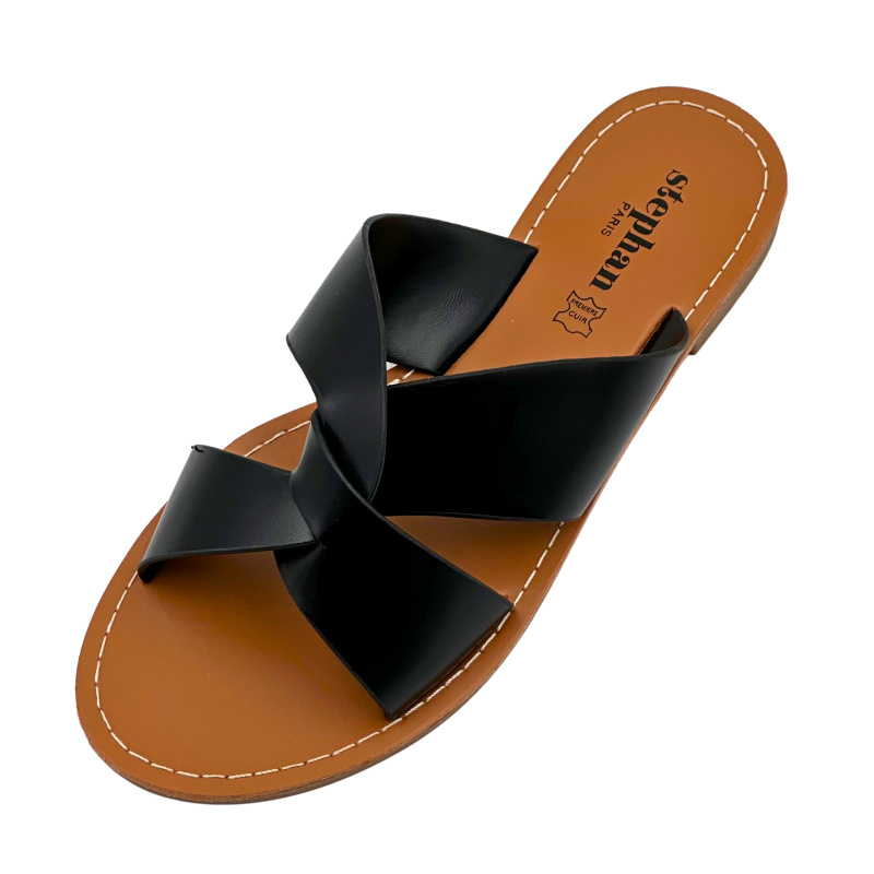 Großhändler Stephan Paris - Flache Crossover-Sandalen