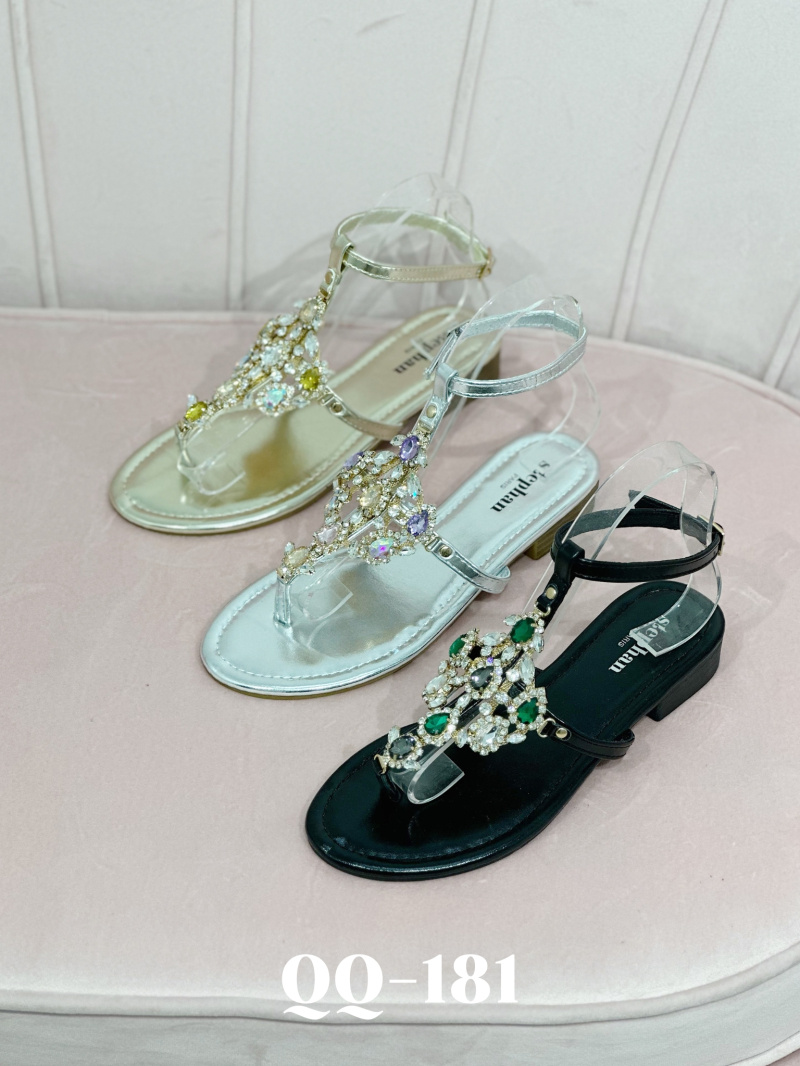 Großhändler Stephan Paris - Sandalen mit Schmuckdetails