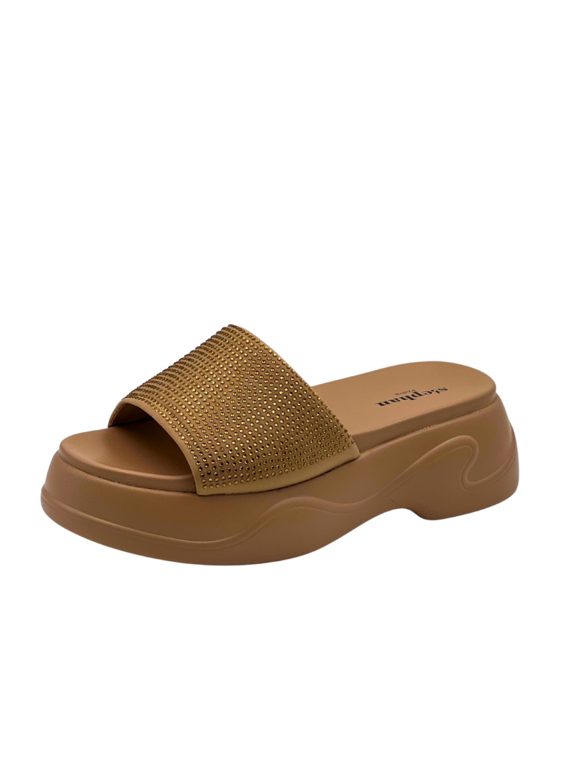 Grossiste Stephan Paris - Sandales à plateformes avec strass