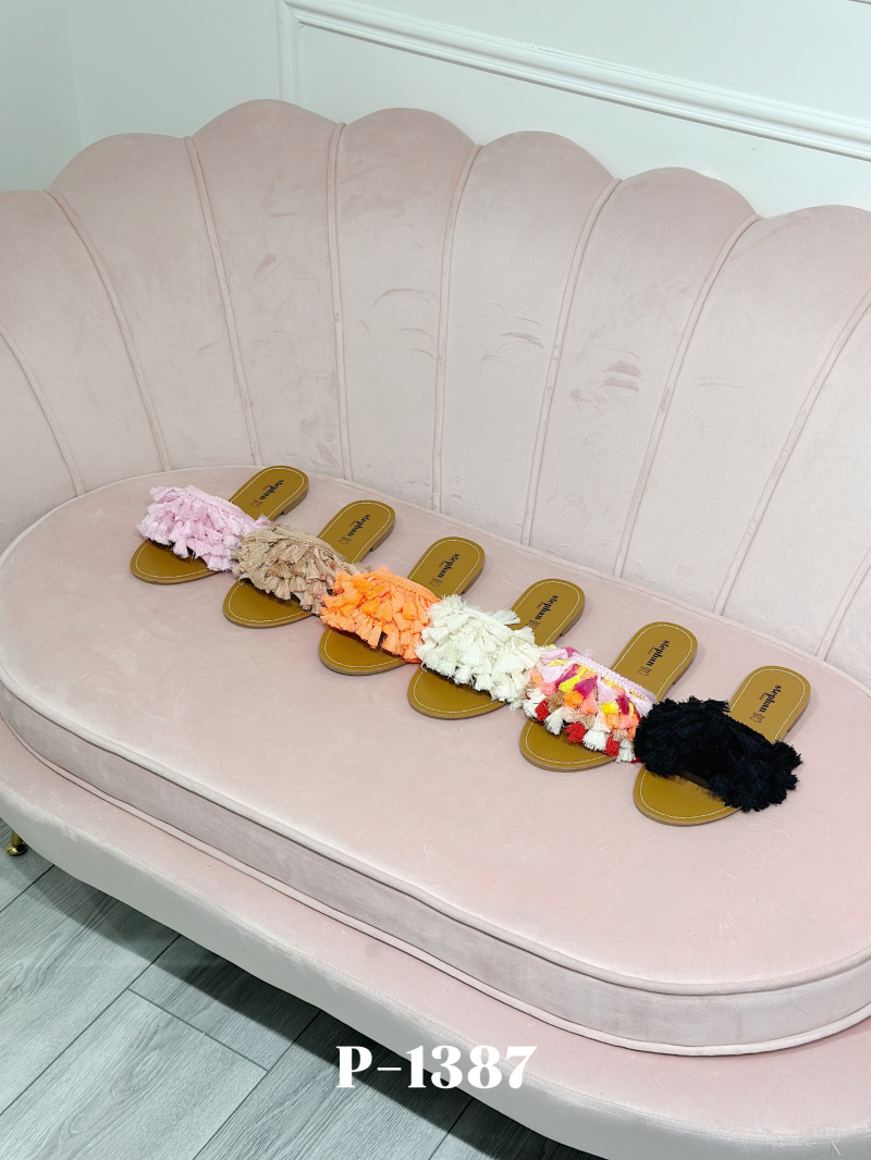 Grossiste Stephan Paris - Sandales plates avec fantaisies