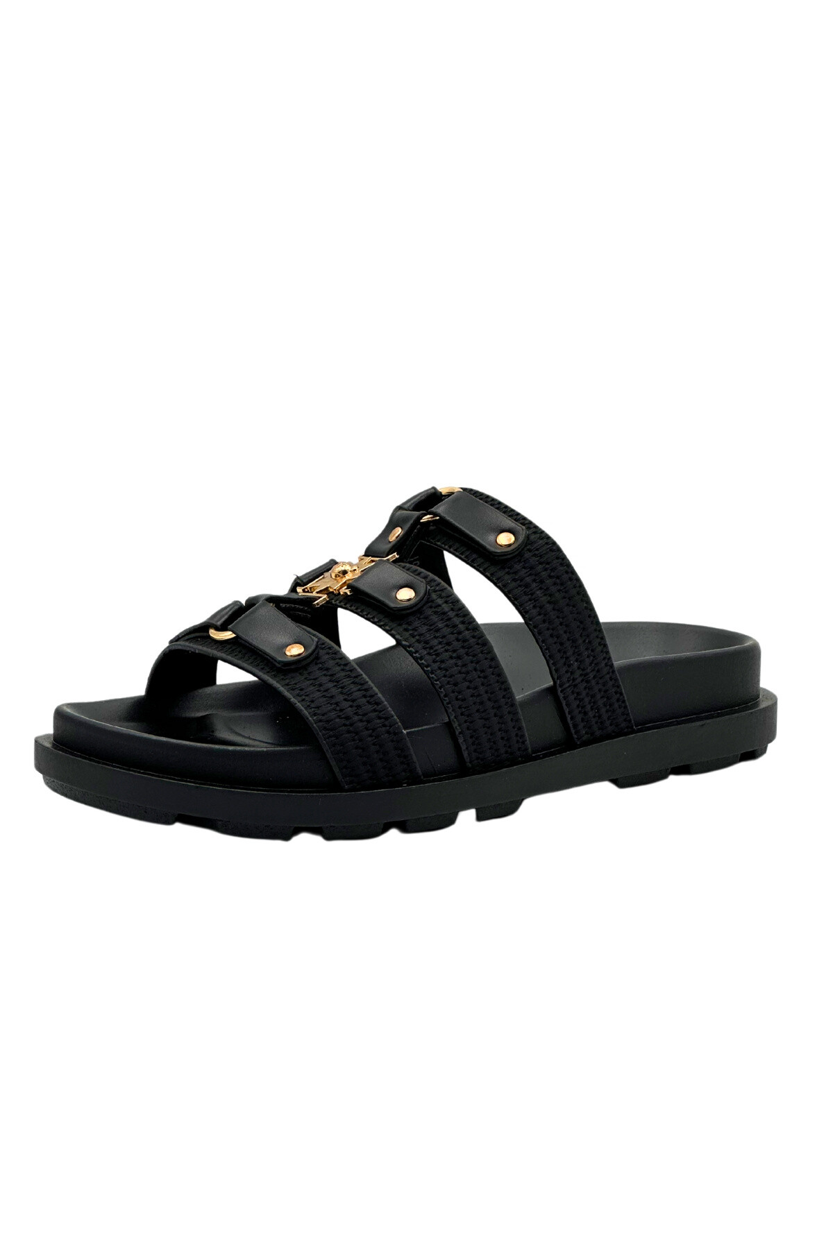 Wholesaler Stephan Paris - Flat sandal with decorated triple straps