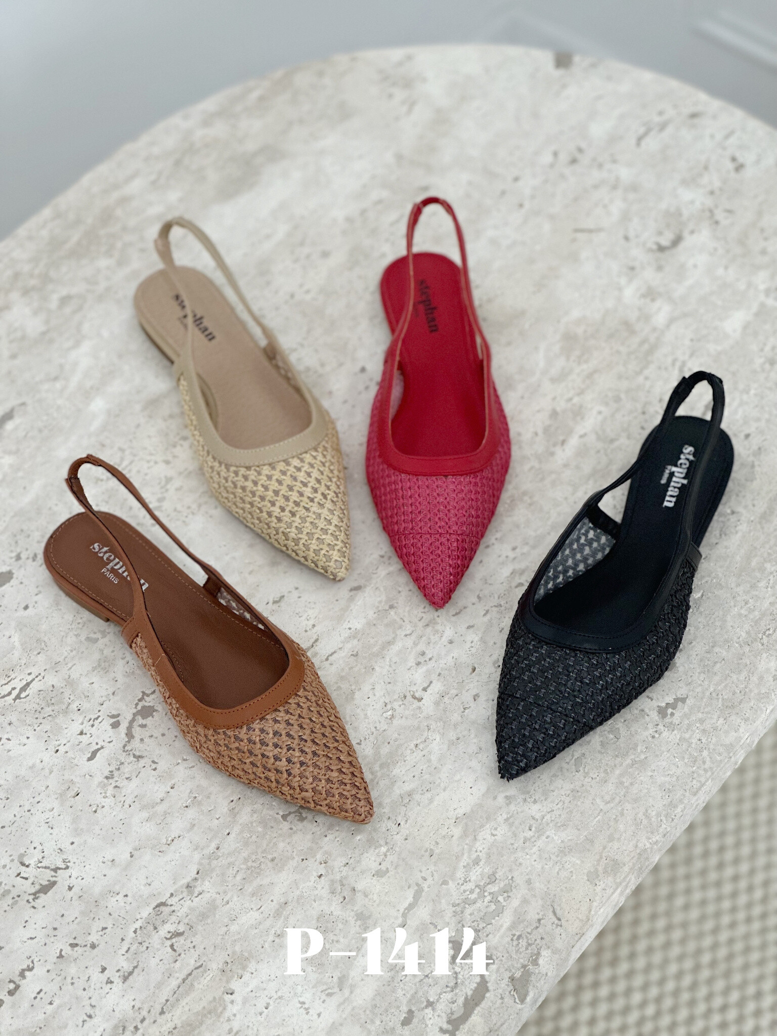 Grossiste Stephan Paris - Escarpins slingback à bout pointu