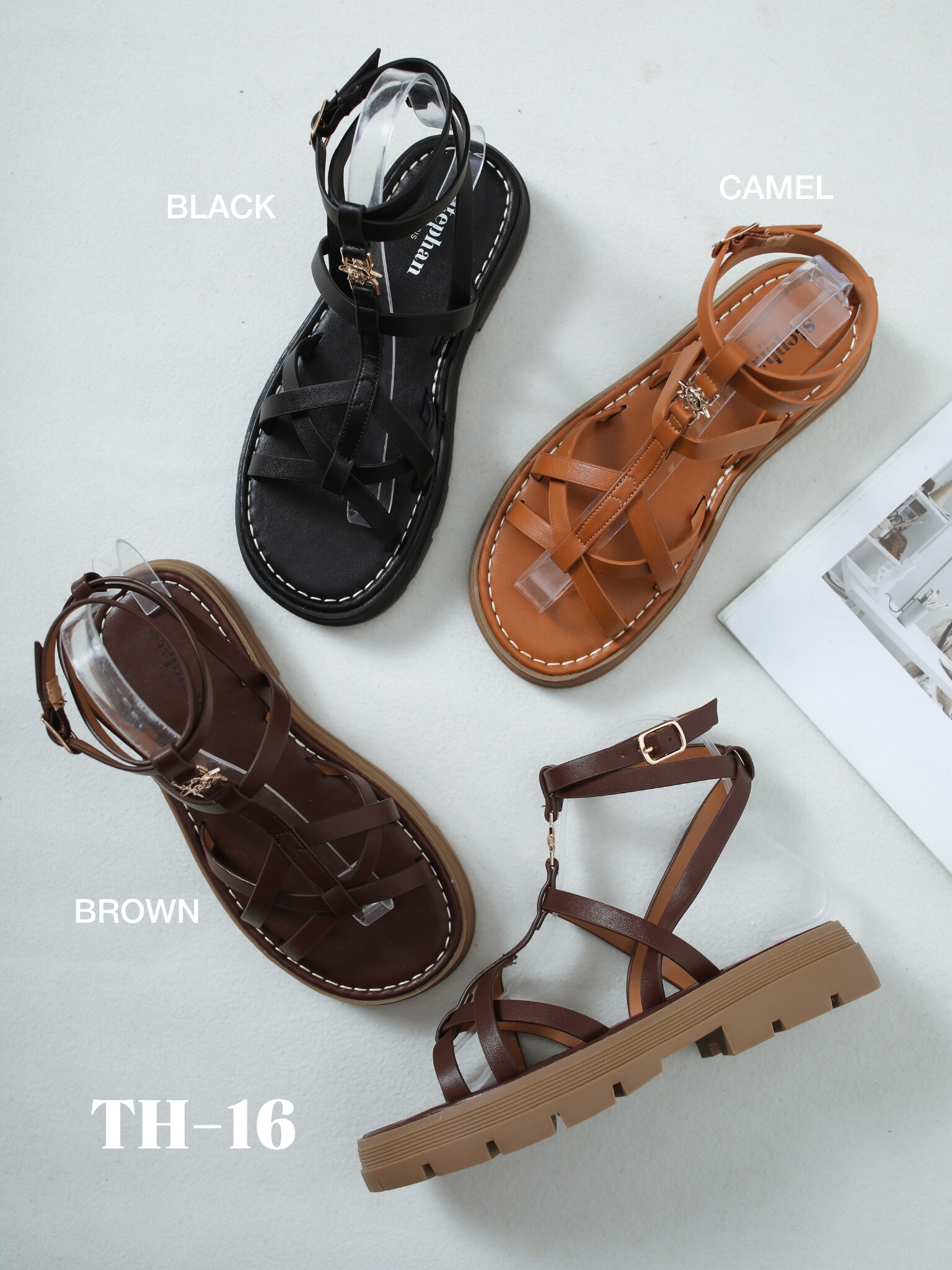 Wholesaler Stephan Paris - Cross-strap sandals