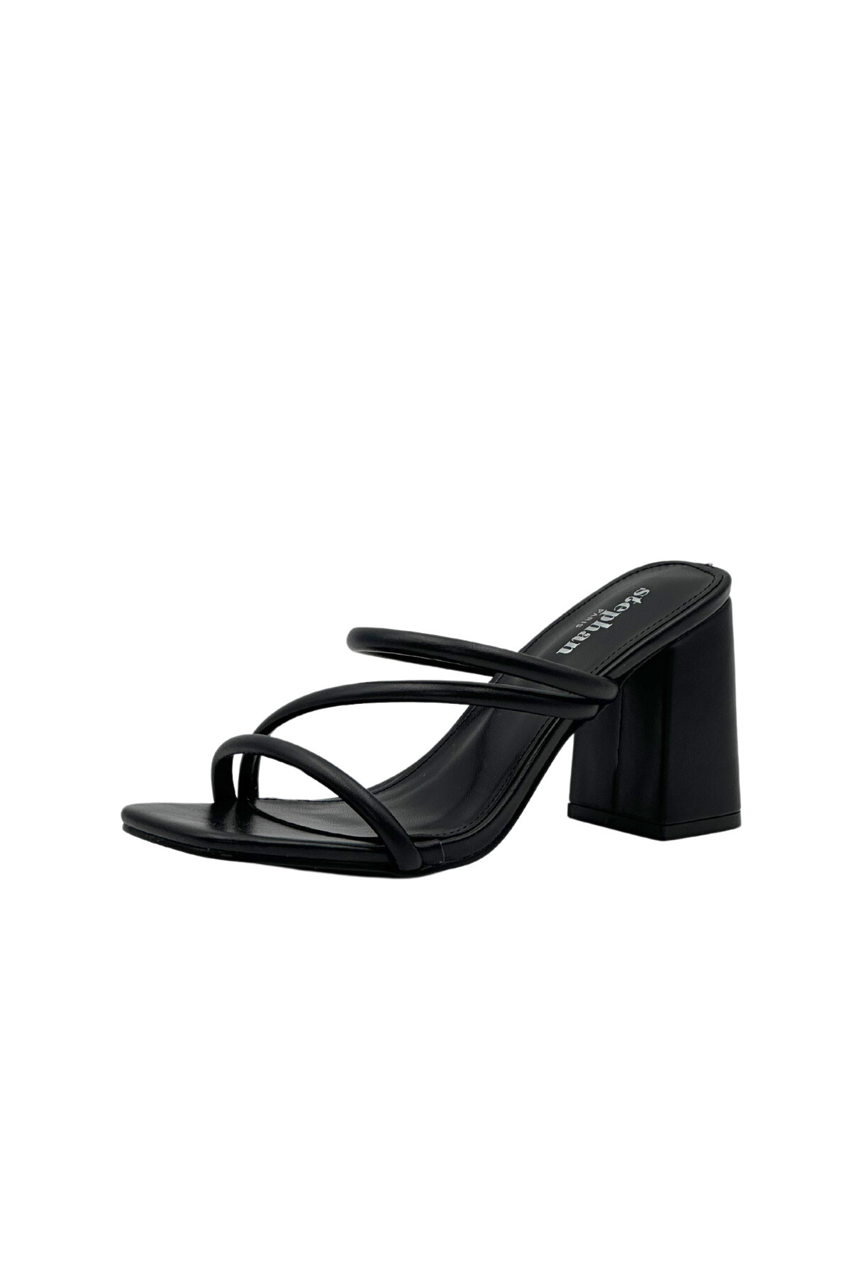 Wholesaler Stephan Paris - Square heel mules with fine flanges