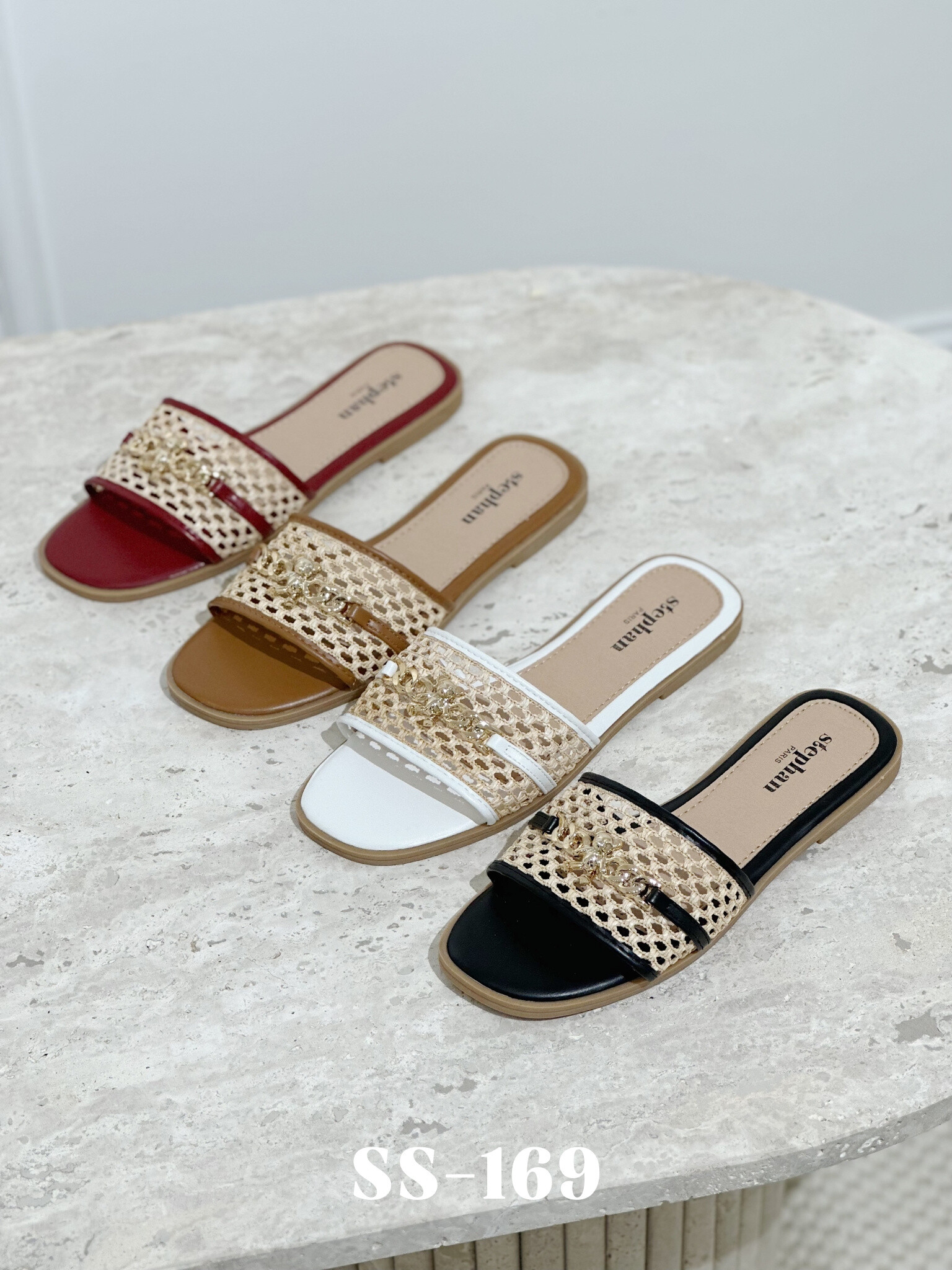 Mayorista Stephan Paris - Sandalias planas de crochet