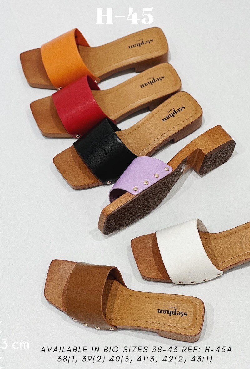 Grossiste Stephan Paris - Sabot plate clouté