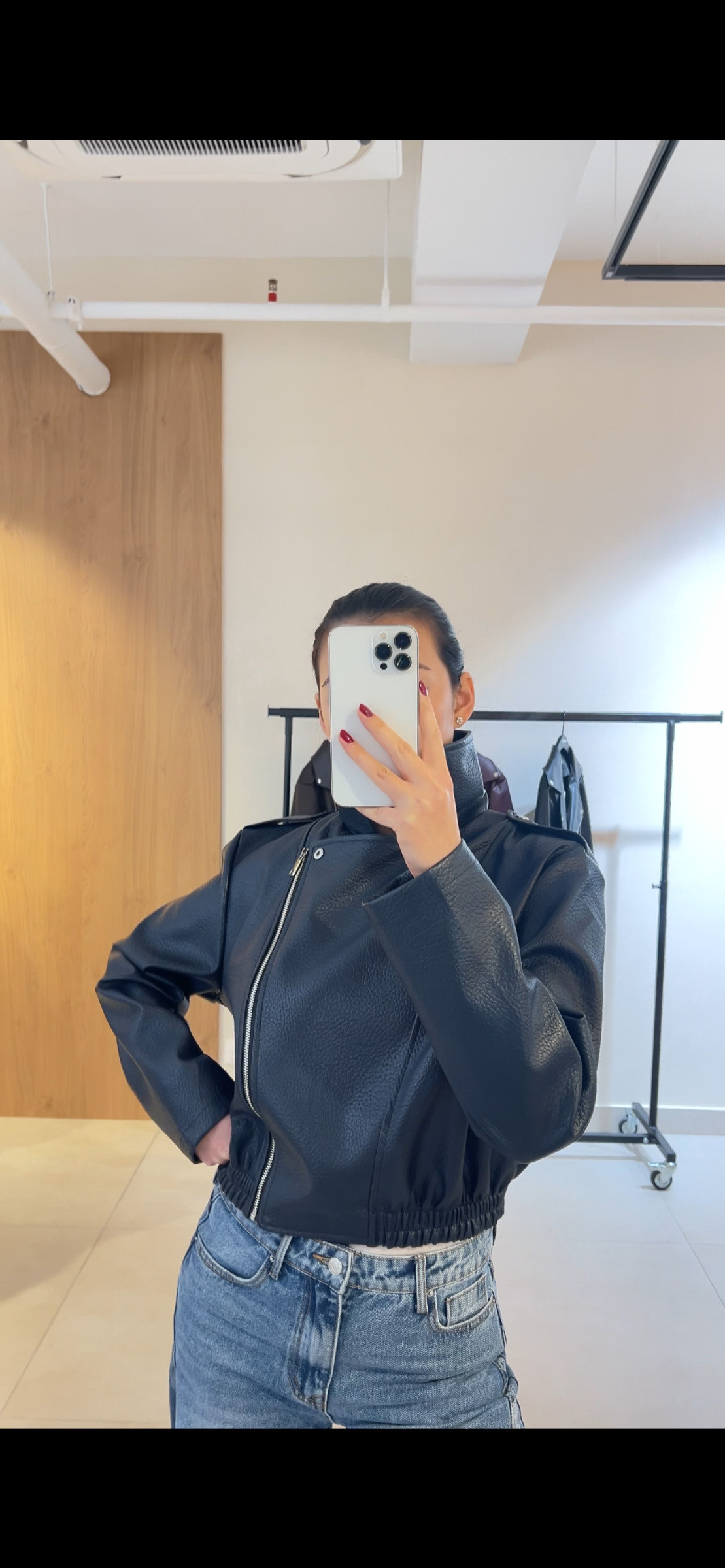 Grossista Studio170 - Giacca Biker Corta in Similpelle