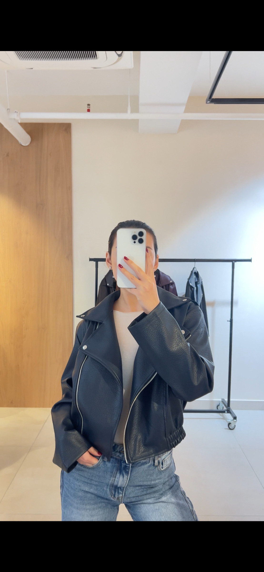 Grossista Studio170 - Giacca Biker Corta in Similpelle