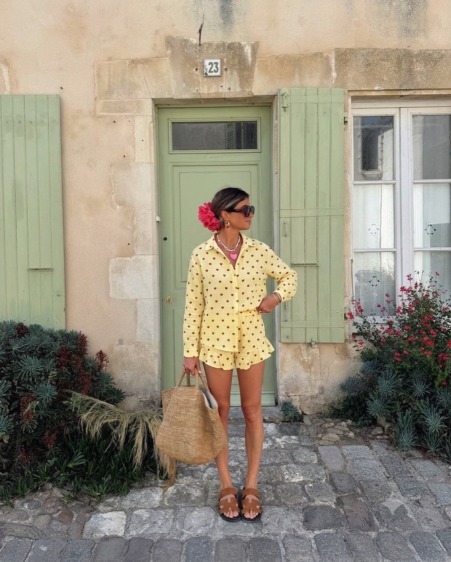 Grossiste Studio170 - ENSEMBLE DEUX PIÈCES CHEMISE OVERSIZE ET SHORT À VOLANTS