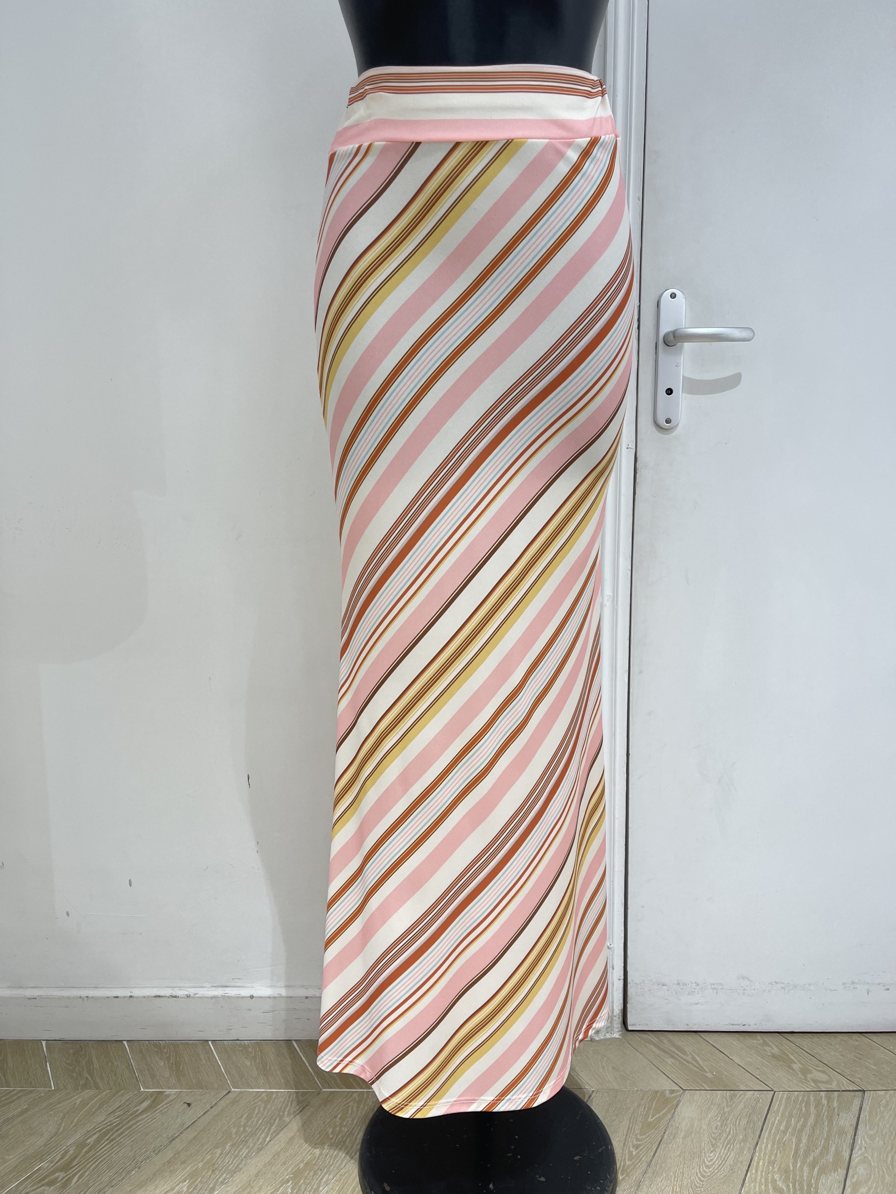 Wholesaler Studio170 - LONG SKIRT WITH DIAGONAL STRIPES