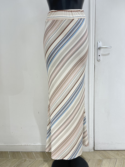 Wholesaler Studio170 - LONG SKIRT WITH DIAGONAL STRIPES Wholesaler Studio170 - LONG SKIRT WITH DIAGONAL STRIPES