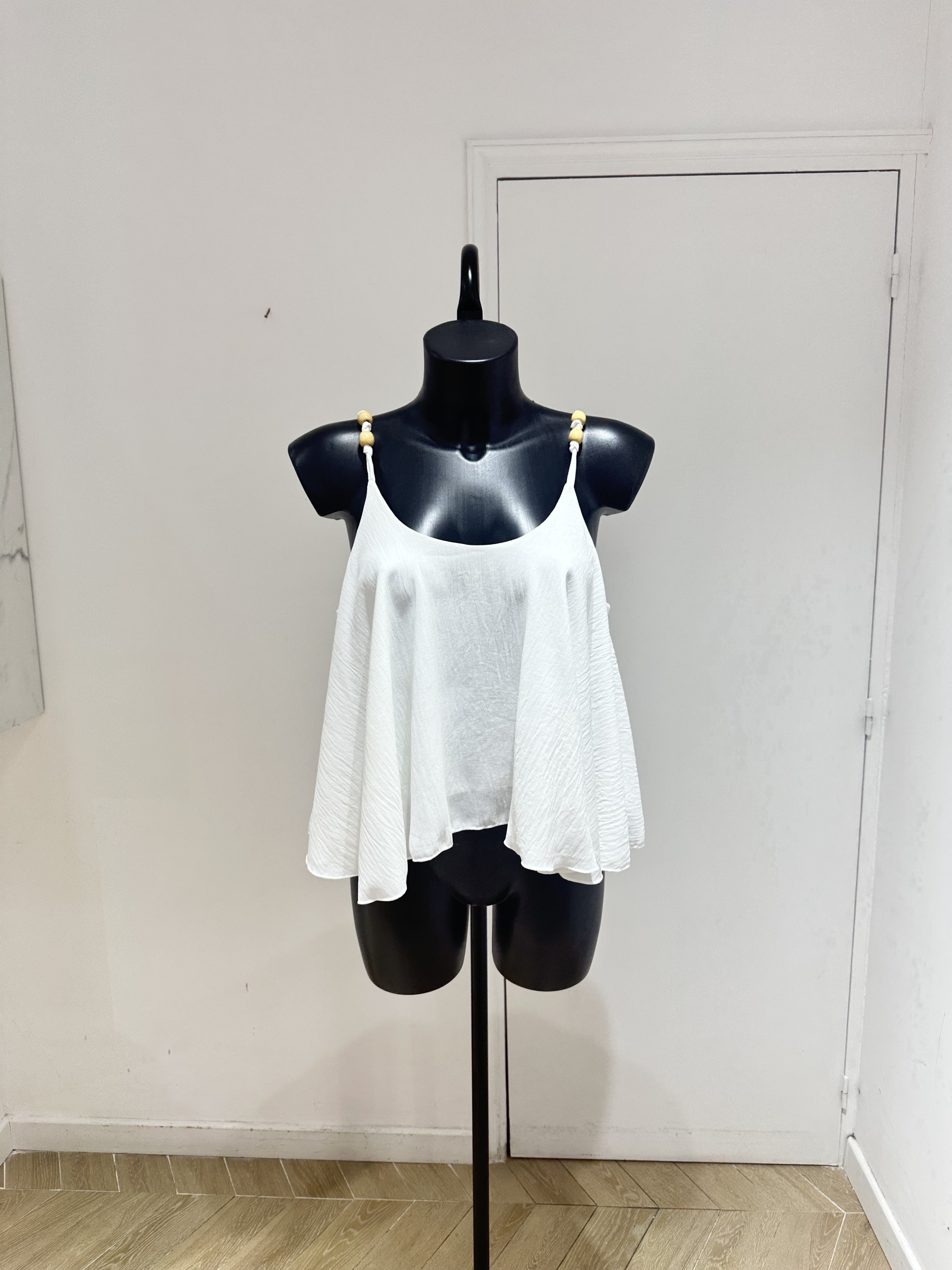 Wholesaler Studio170 - ASYMMETRICAL STRAP TOP WITH WOODEN BEADS