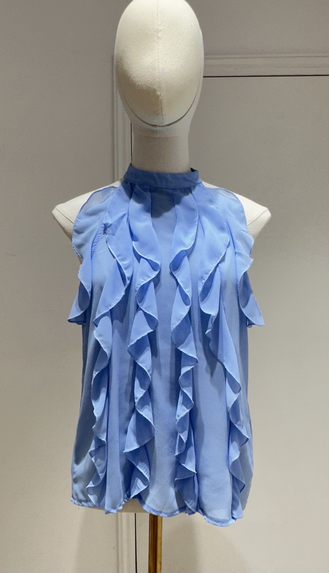 Wholesaler Studio170 - SLEEVELESS TOP WITH CASCADING RUFFLES
