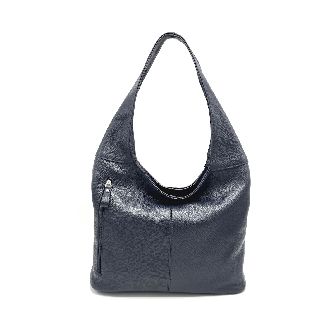 Grossista Suie Valentini - Borsa hobo in vera pelle, Made in Italy, art. 112636