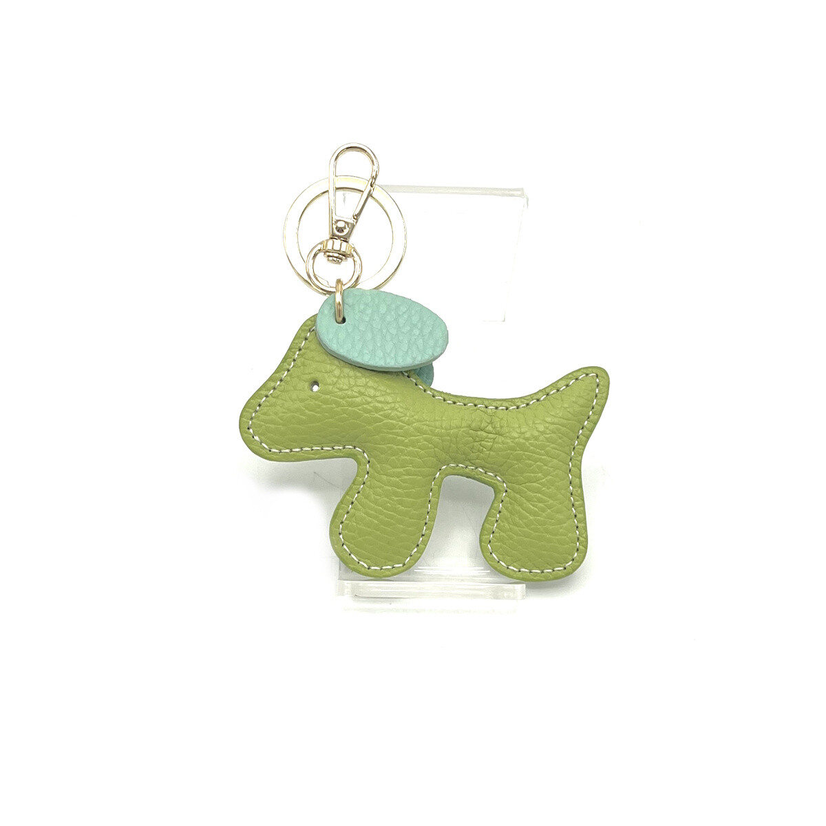 Wholesaler Suie Valentini - Bicolor genuine leather key chain, Cute Puppy Design