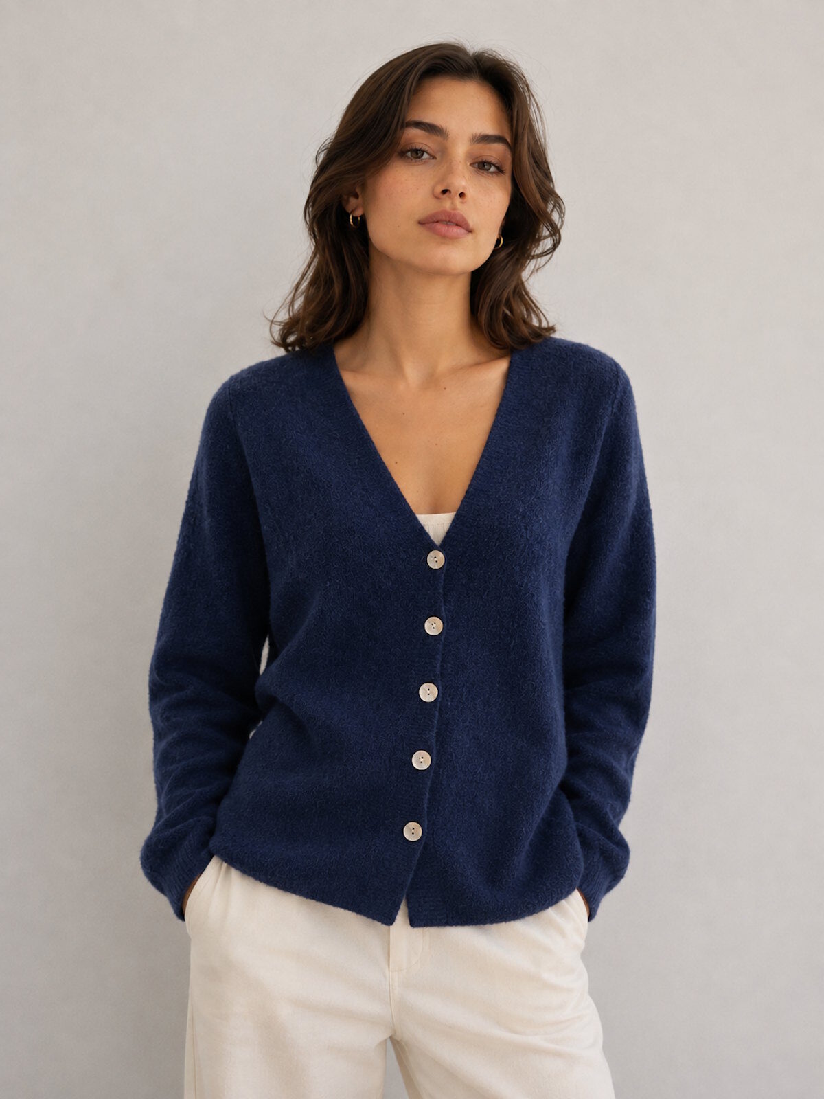 Wholesaler Suie Valentini - Baby Alpaca Blend Knit Cardigan, art. 17511