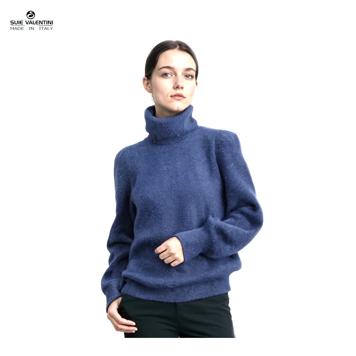 Wholesaler Suie Valentini - Turtleneck Sweater in Baby Alpaca Wool Blend, art. 17513