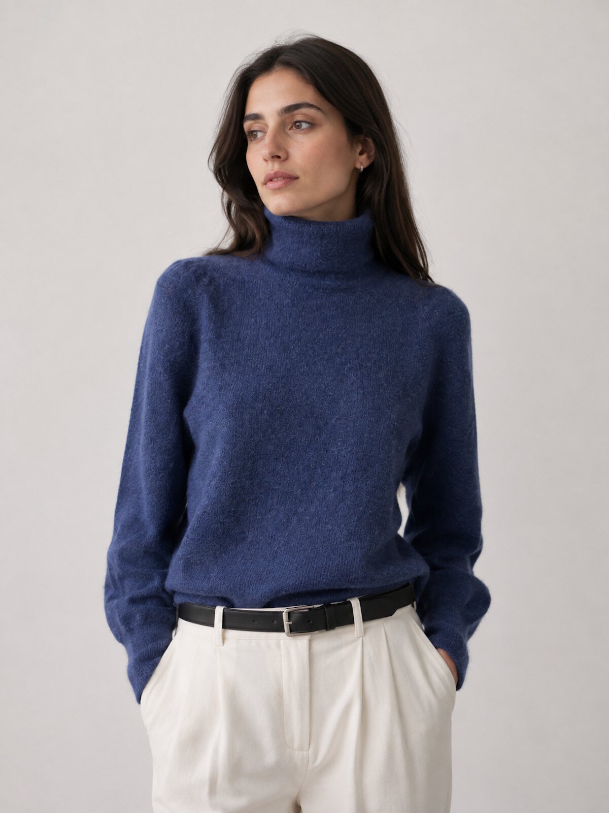 Wholesaler Suie Valentini - Turtleneck Sweater in Baby Alpaca Wool Blend, art. 17513