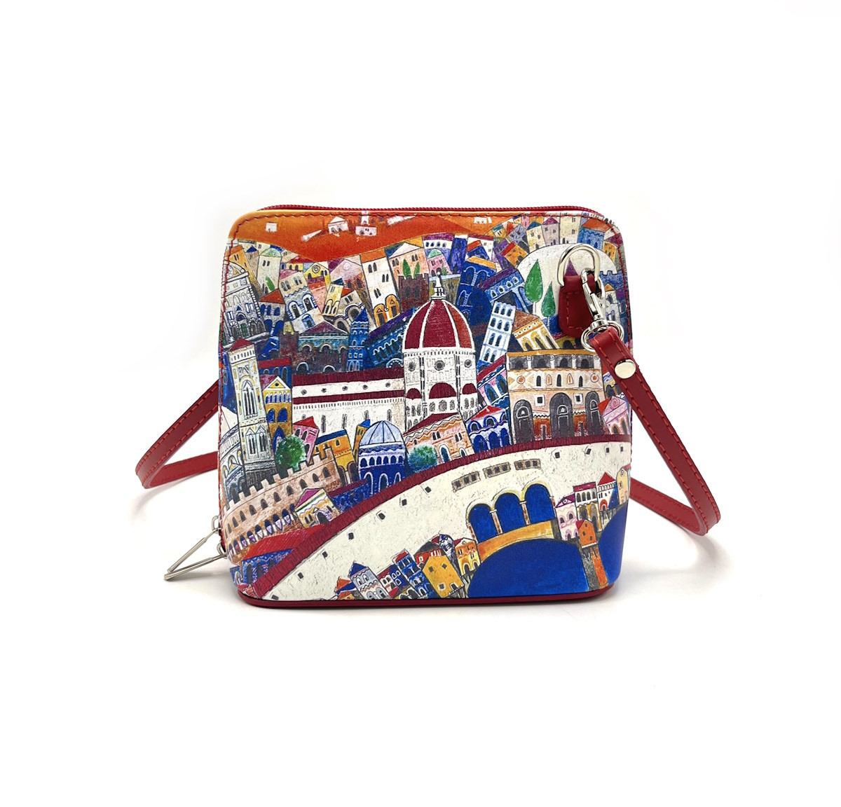 Wholesaler Suie Valentini - Handbag in genuine printed leather, Made in Italy